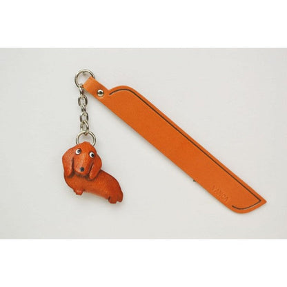 Dachshund Leather dog Charm Bookmarker