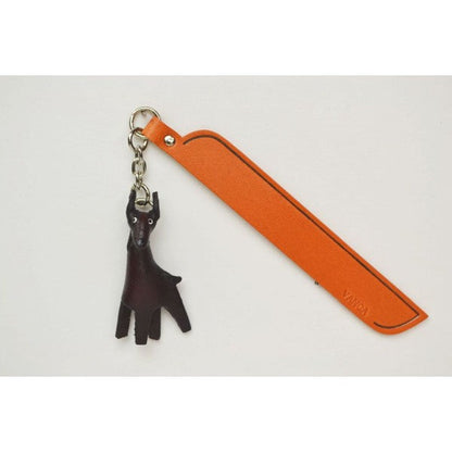 Doberman Leather dog Charm Bookmarker