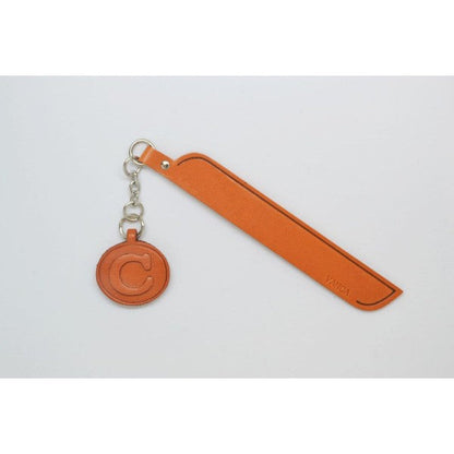 C Leather Alphabet Charm Bookmarker