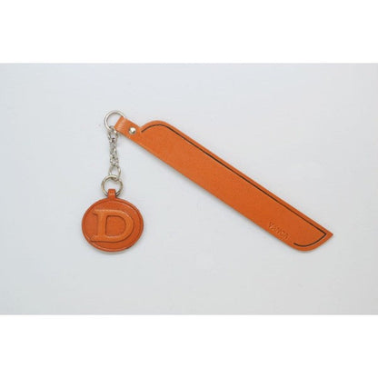 D Leather Alphabet Charm Bookmarker