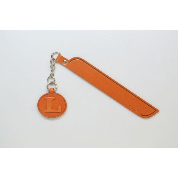 L Leather Alphabet Charm Bookmarker