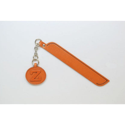 Z Leather Alphabet Charm Bookmarker
