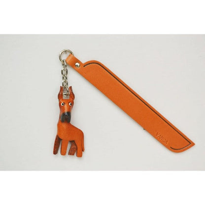 Great dane Leather dog Charm Bookmarker