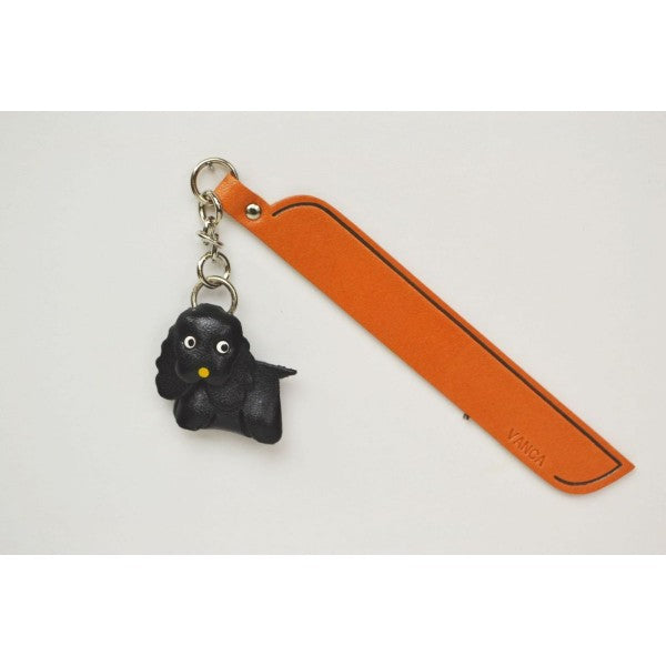 Cockerspaniel Black Leather dog Charm Bookmarker