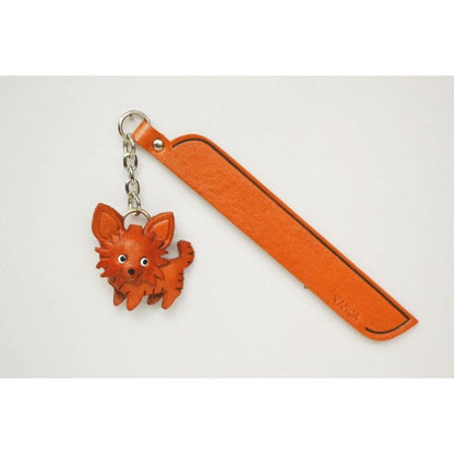 Chihuahua long Leather dog Charm Bookmarker