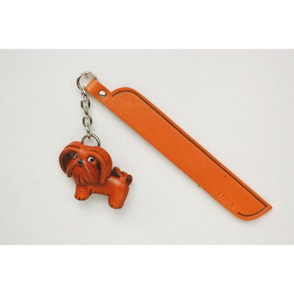 Havanese Leather dog Charm Bookmarker