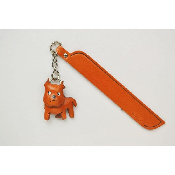 Pit bull terrier Leather dog Charm Bookmarker