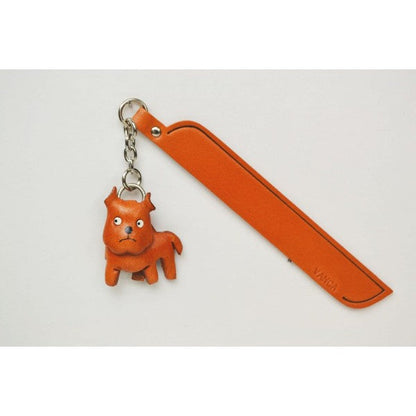 Pit bull terrier Leather dog Charm Bookmarker