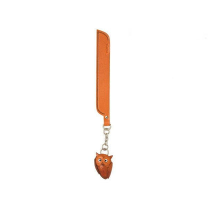 Owl Leather Charm Bookmarker