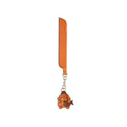 Ebisu God Leather Charm Bookmarker