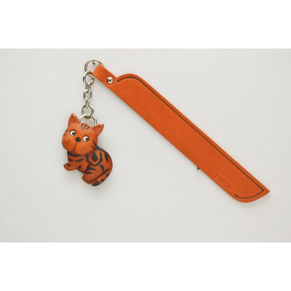 American shorthair Leather Charm Bookmarker