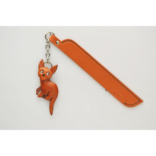 Russian blue Leather Charm Bookmarker