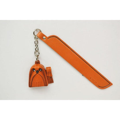 Lhasa apso Leather dog Charm Bookmarker