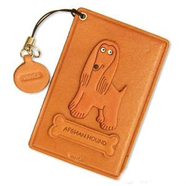 Afghan Hound Leather Commuter Pass case/card Holders #26441