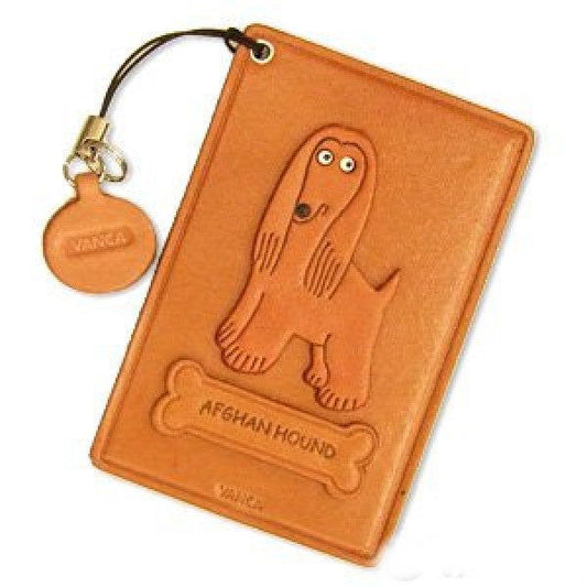 Afghan Hound Leather Commuter Pass case/card Holders #26441