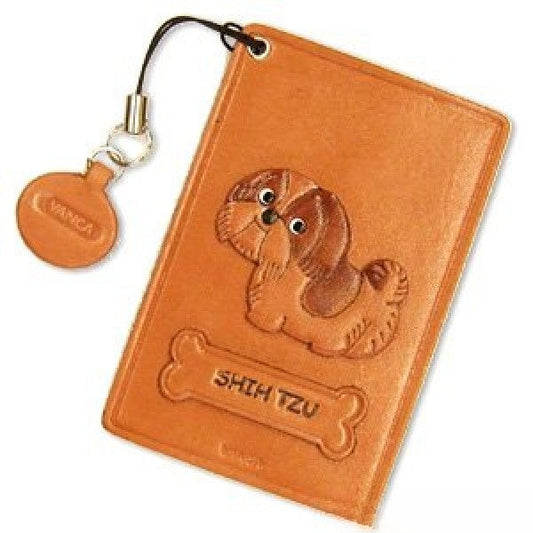 Shih Tzu Leather Commuter Pass/Passcard Holders