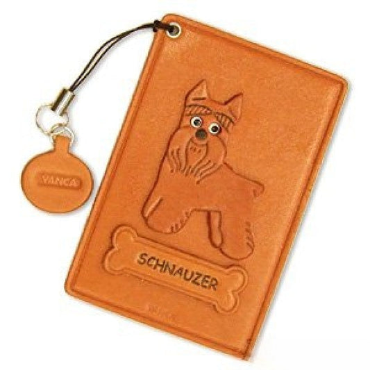 Schnauzer Leather Commuter Pass/Passcard Holders