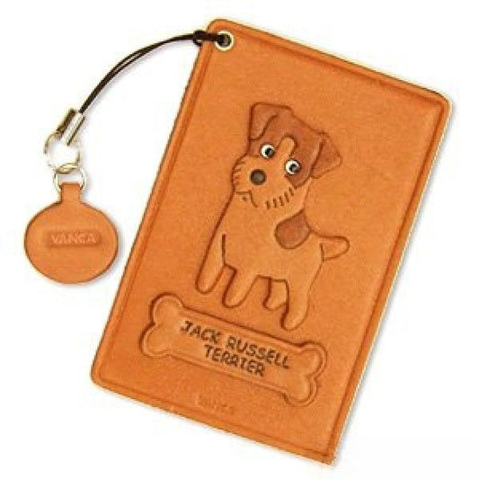 Jack Russell Terrier Leather Commuter Pass/Passcard Holders