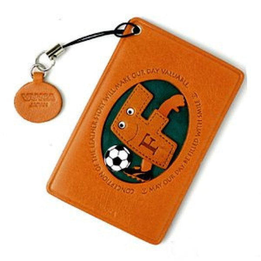 Soccer-F Leather Commuter Pass/Passcard Holders
