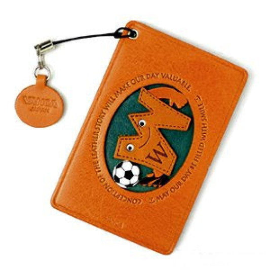 Soccer-W Leather Commuter Pass/Passcard Holders