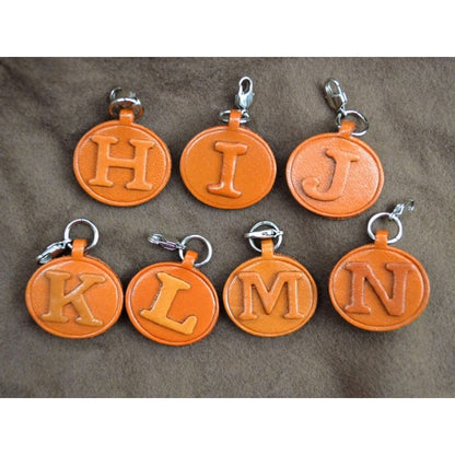 K Leather Alphabet Plate