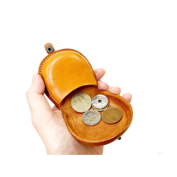 American shorthair -brown Handmade Genuine Leather Animal Color Coin case/Purse #26094-1