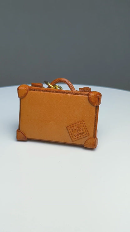 Trunk Leather Keychain(L)