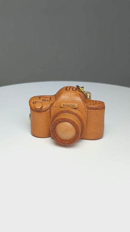 Camera Leather Keychain(L)
