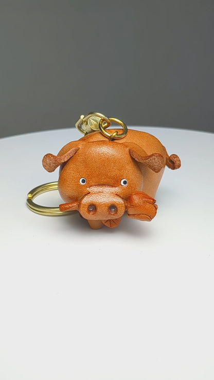 Pig Leather Keychain(L)