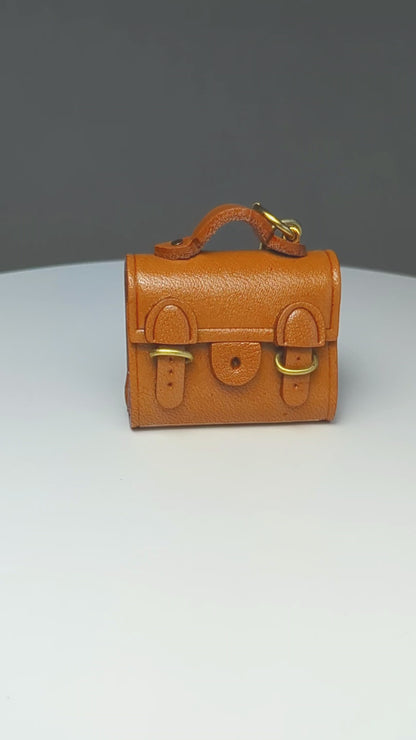 Buckles Bag Leather Keychain(L)