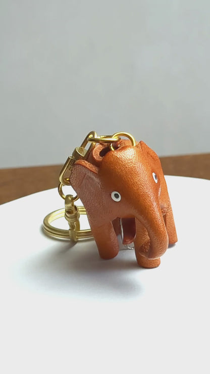 Elephant Leather Keychain(L)