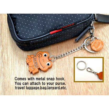 Pomeranian Leather Ring Charm #26068